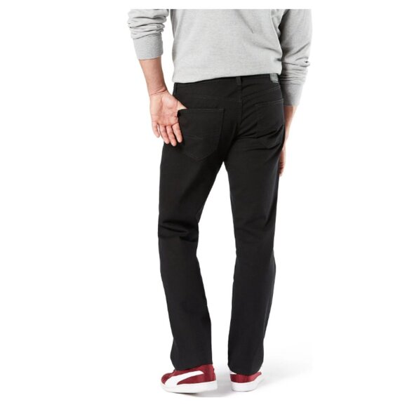 Levi Strauss Signature Men's Relaxed Fit Flex Waistband Jeans, Gothic (36x30) - Picture 2 of 3